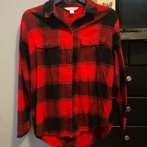 Black & Red flannel, XS